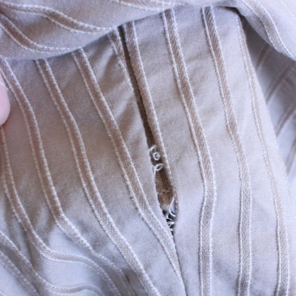 Alexander McQueen Taupe Stripe Bow Pencil Skirt S/S 2006 Collection - Picture 9 of 15